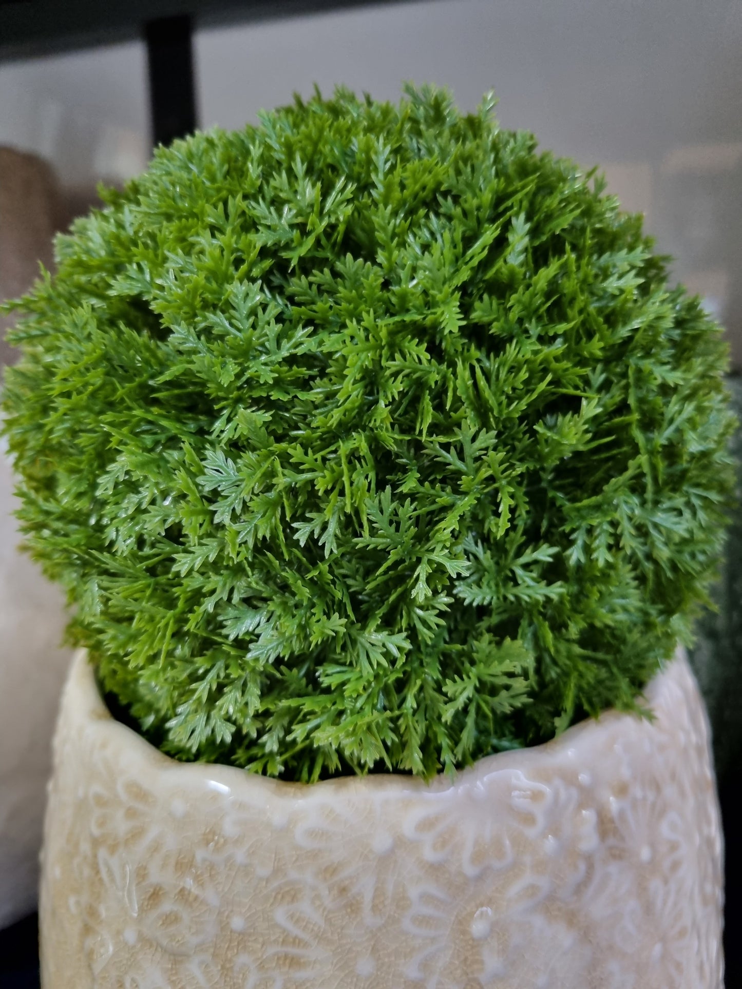 Faux Conifer Ball 18cm