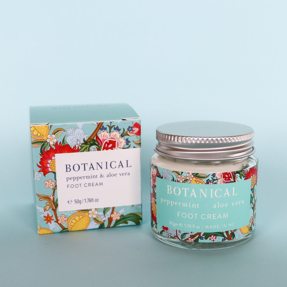 Botanical NZ Foot Cream - Peppermint + Aloe Vera