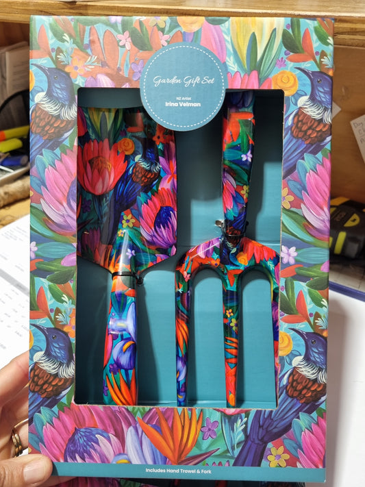NZ Artist - Gardening Tool Kit (Pink Tui)