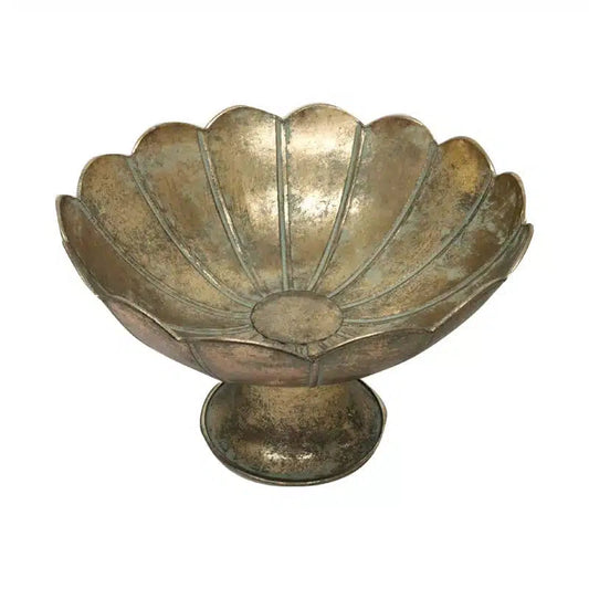 Gold Pedestal Bowl