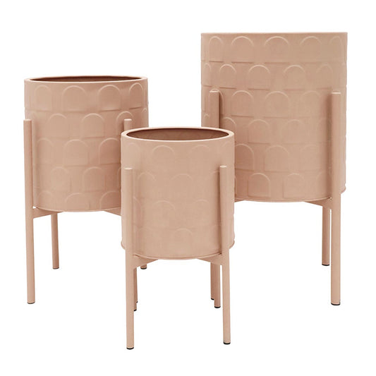 Dusty Pink Planters on Stands