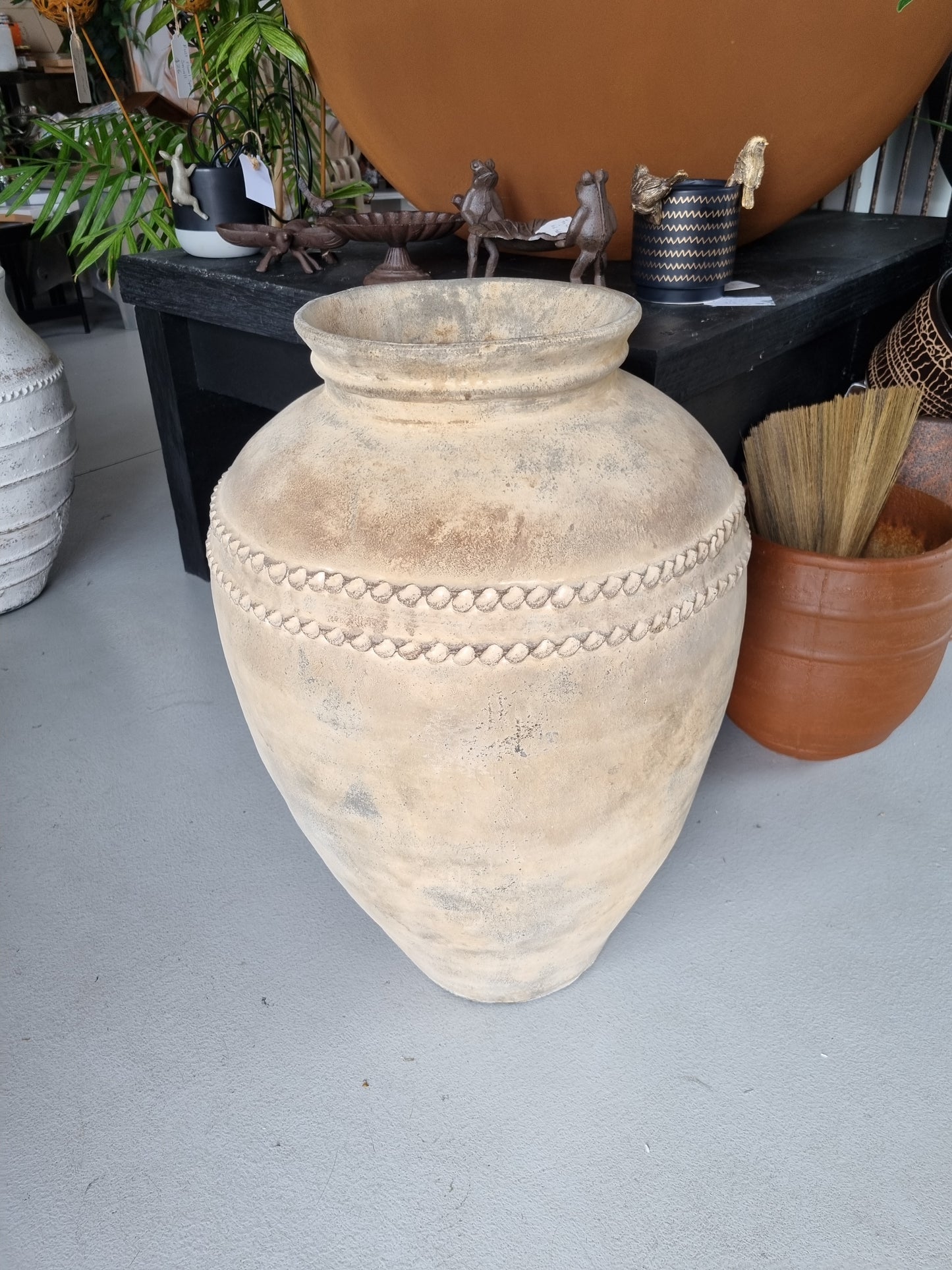 Lombok Beaded Urn - Antique