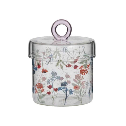 Loulou Floral Glass Jar