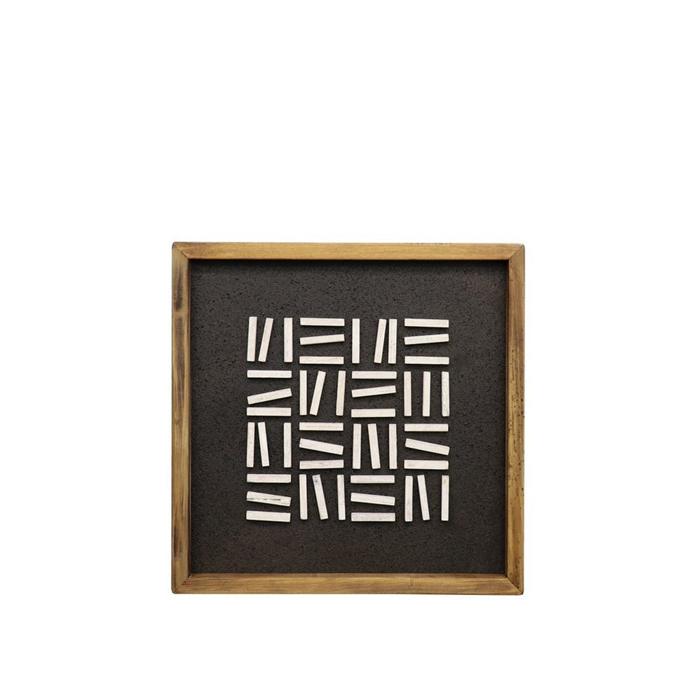 Alto Wall Art Small Square - Black White Grid