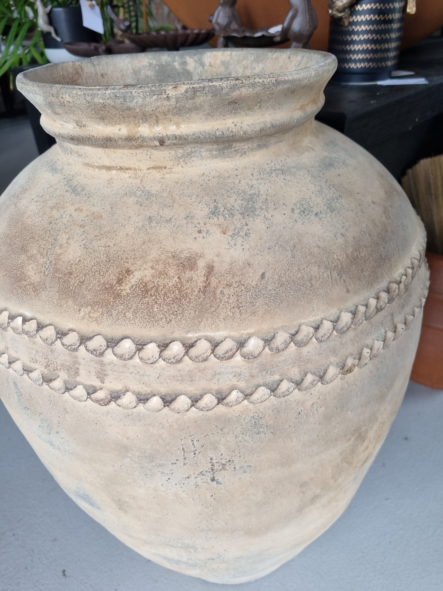 Lombok Beaded Urn - Antique