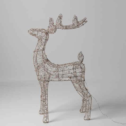 Vienna Beaded Light up Reindeer 37cm