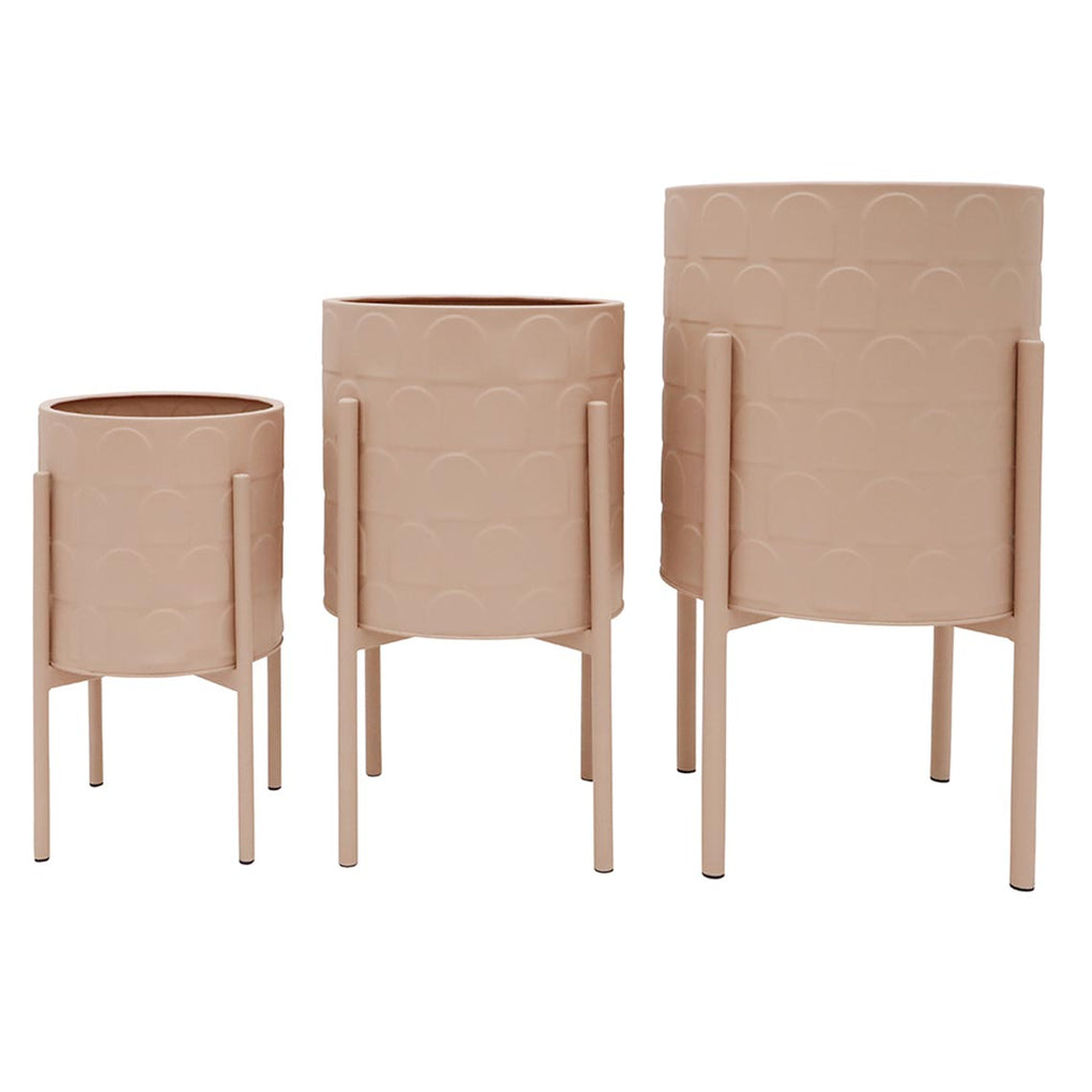 Dusty Pink Planters on Stands