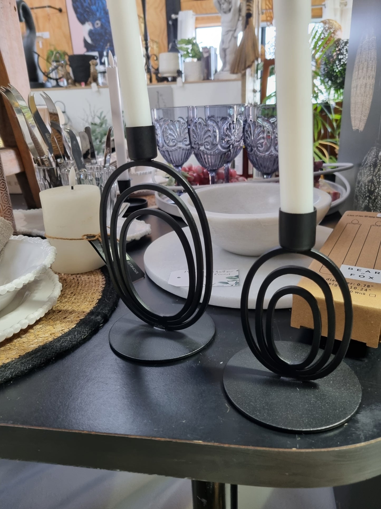 Aria Taper Candle Holders