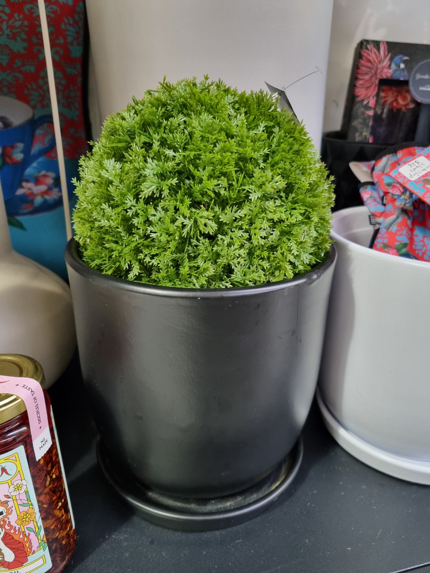 Faux Conifer Ball 18cm