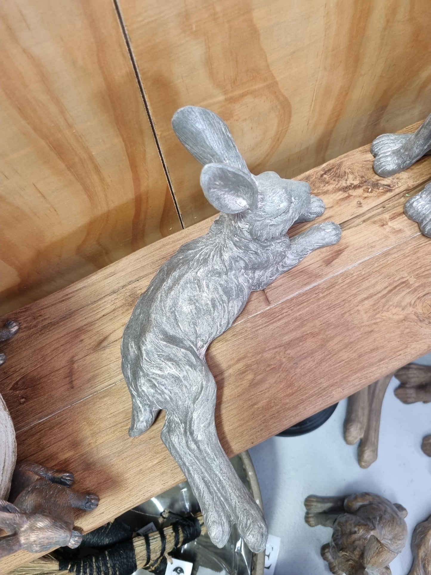 Junior Laying Country Hare - Grey