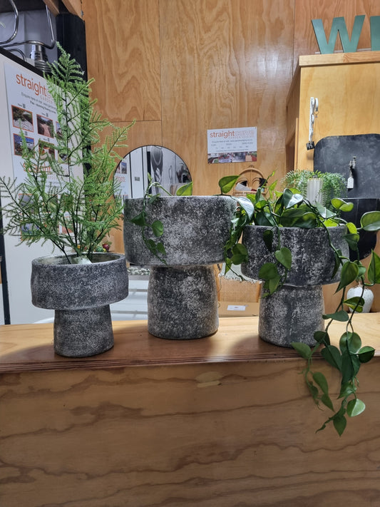 Mushroom Planters - Greywash