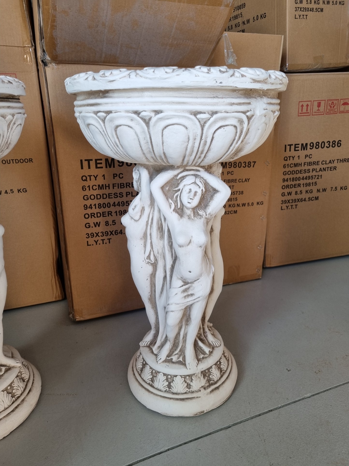 Three Goddess Planter - Outdoor