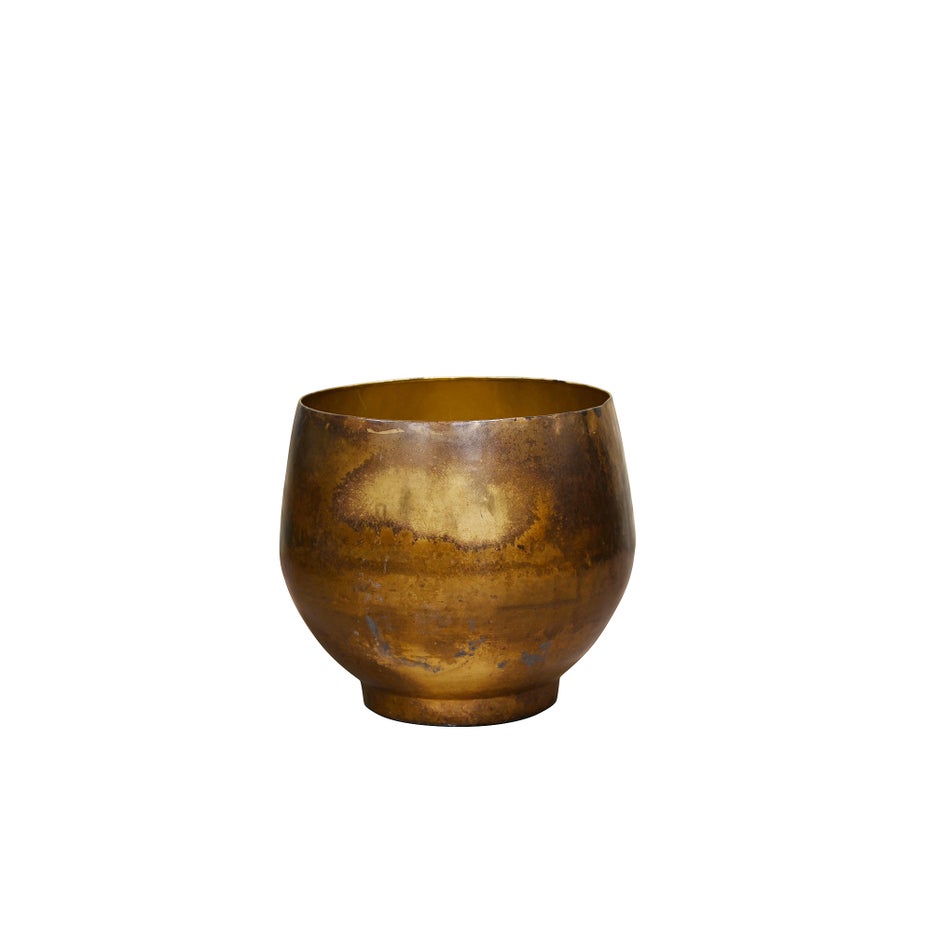 KELDA METAL POTS Malese - Antique Gold