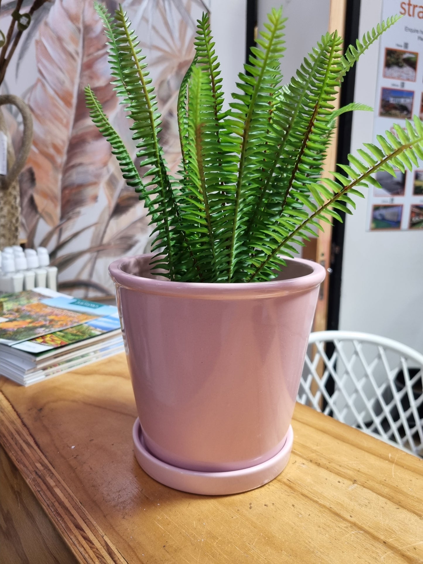 Kaba Pot and Saucer - Blush Pink