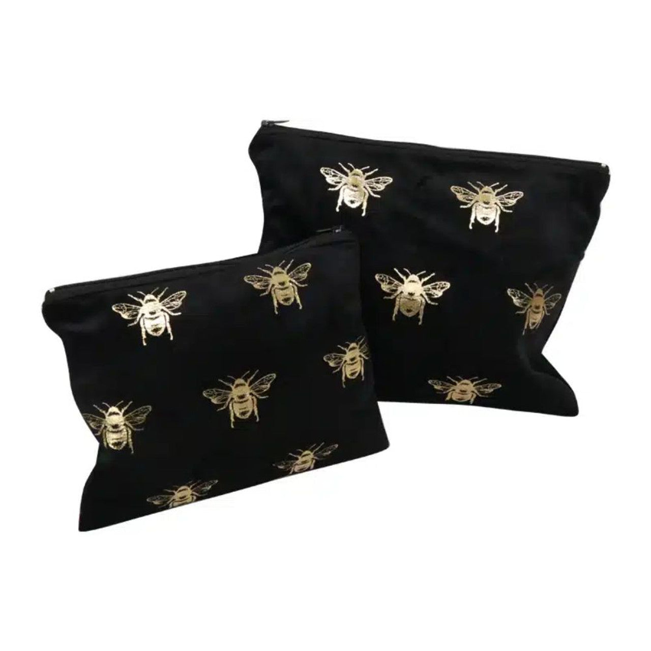Velvet Bee Toiletry Bag - Black
