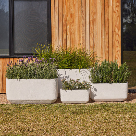 Grayson Troughs - White