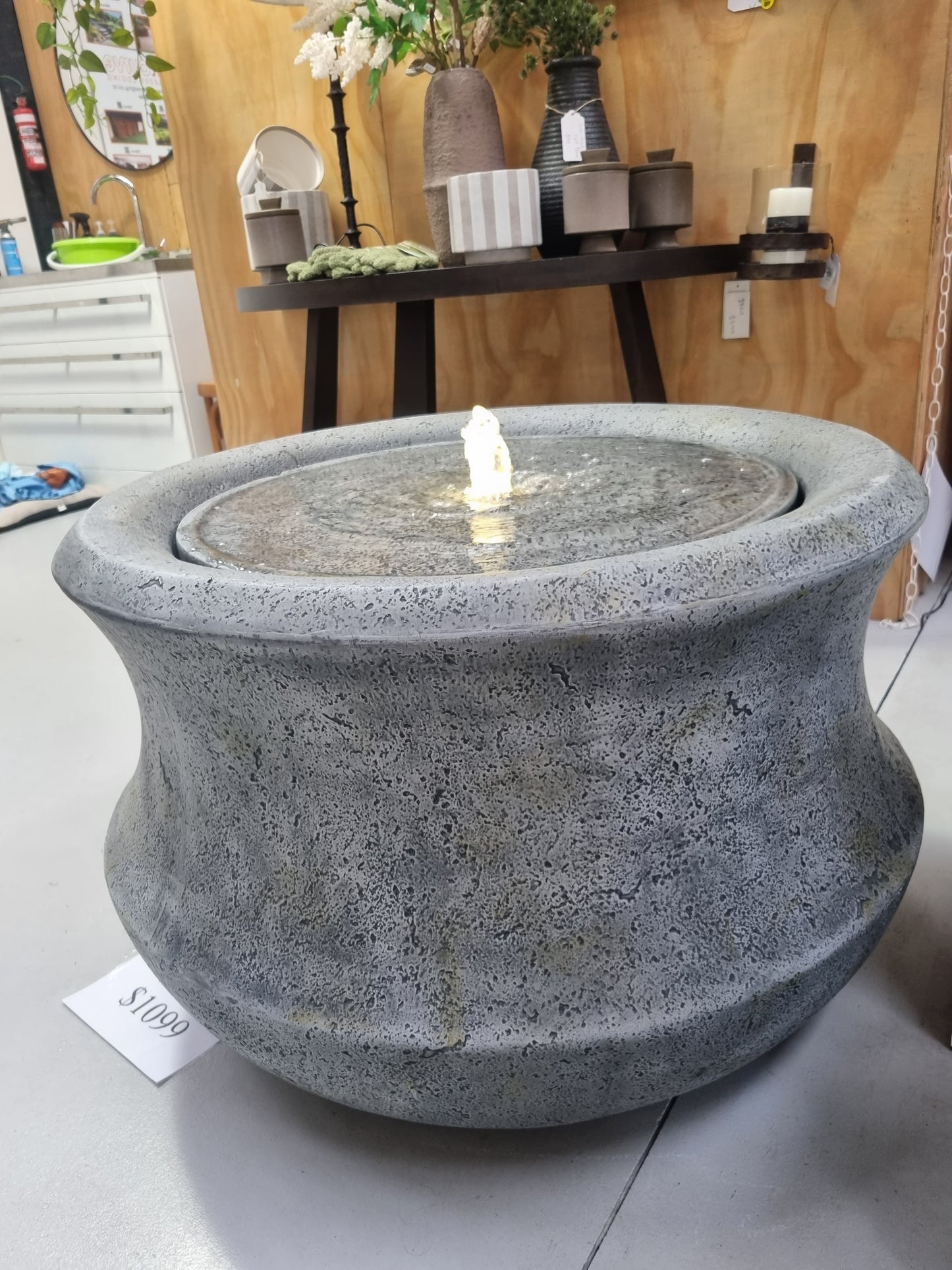 Molly Rose Water Feature - Atlantic Grey