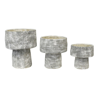 Mushroom Planters - Greywash