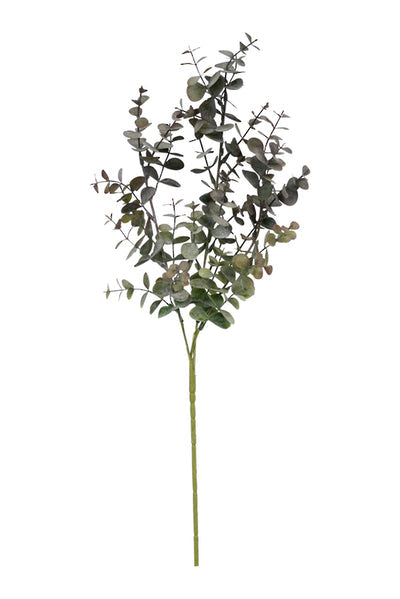 Faux Silver Dollar Grey Pink Stem 65cm