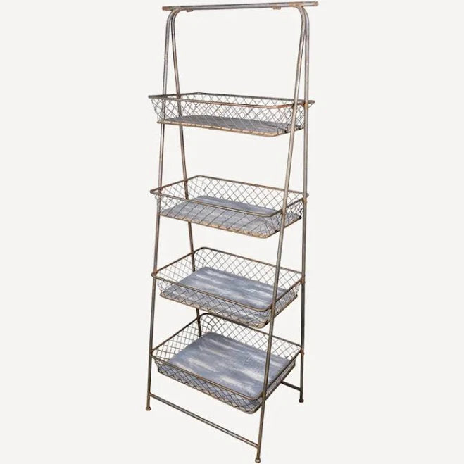 French Country 4 Shelf Stand