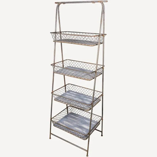 French Country 4 Shelf Stand
