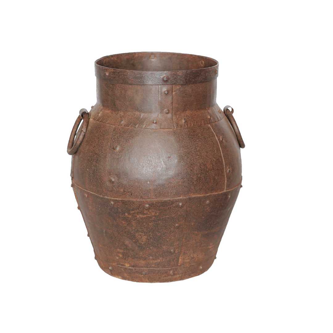 Iron Studded Tall Pot - Small