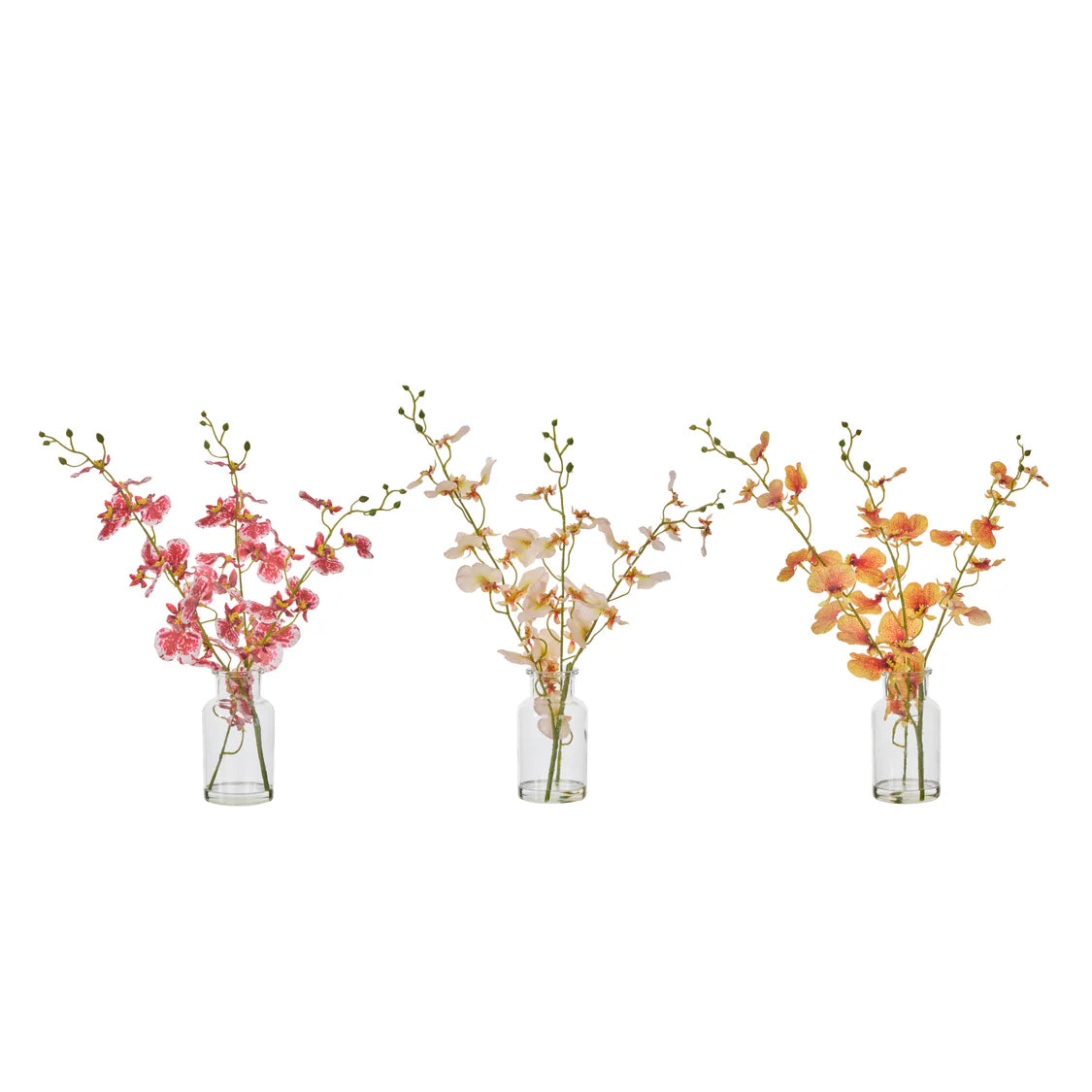 Faux Dancing Orchid in Vase
