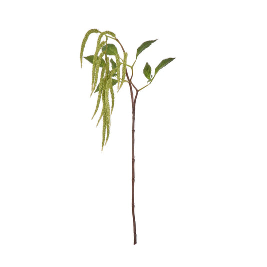 Faux Hanging Amaranthus Spray Green