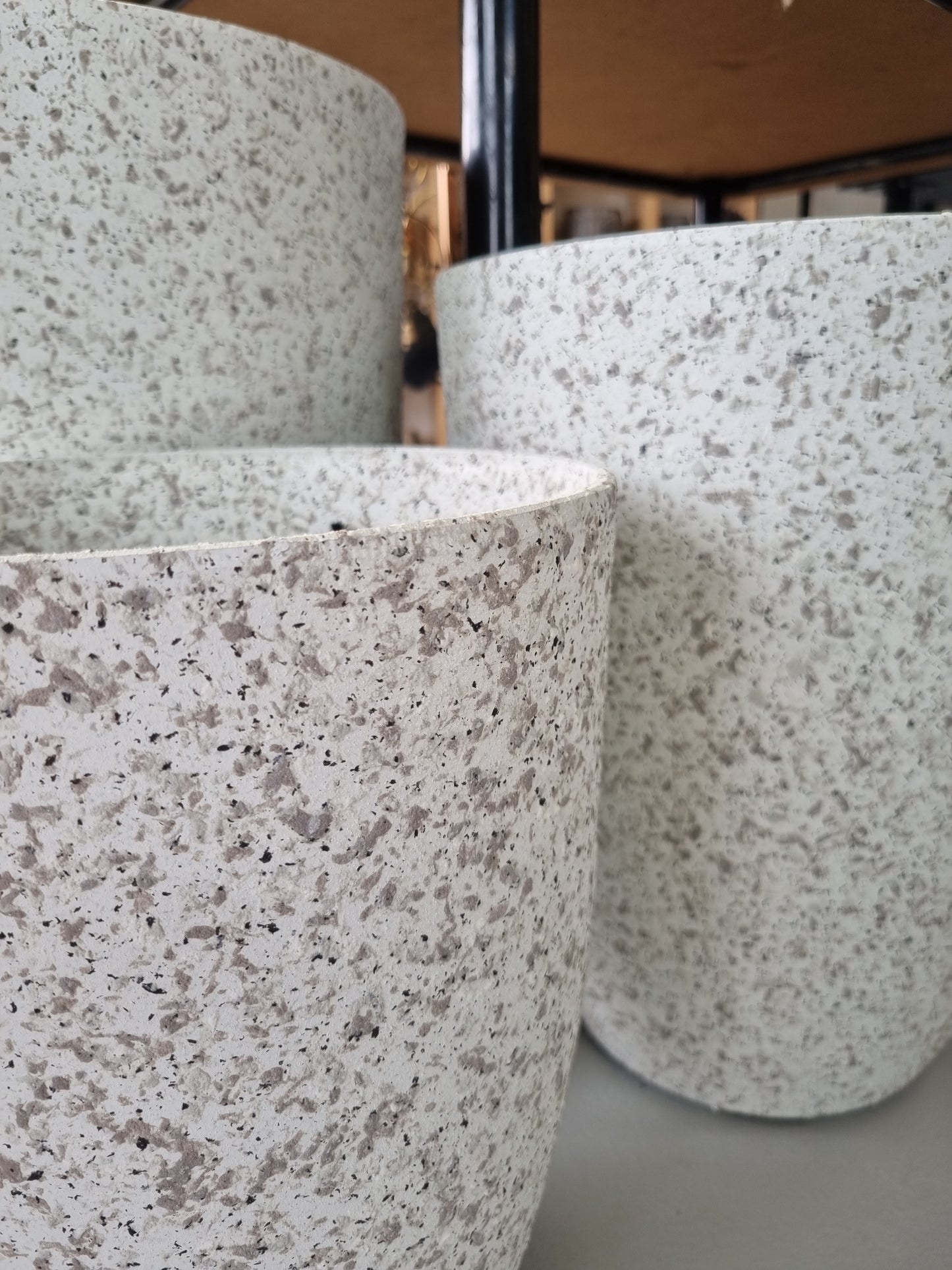 Granite Look Resin Planters
