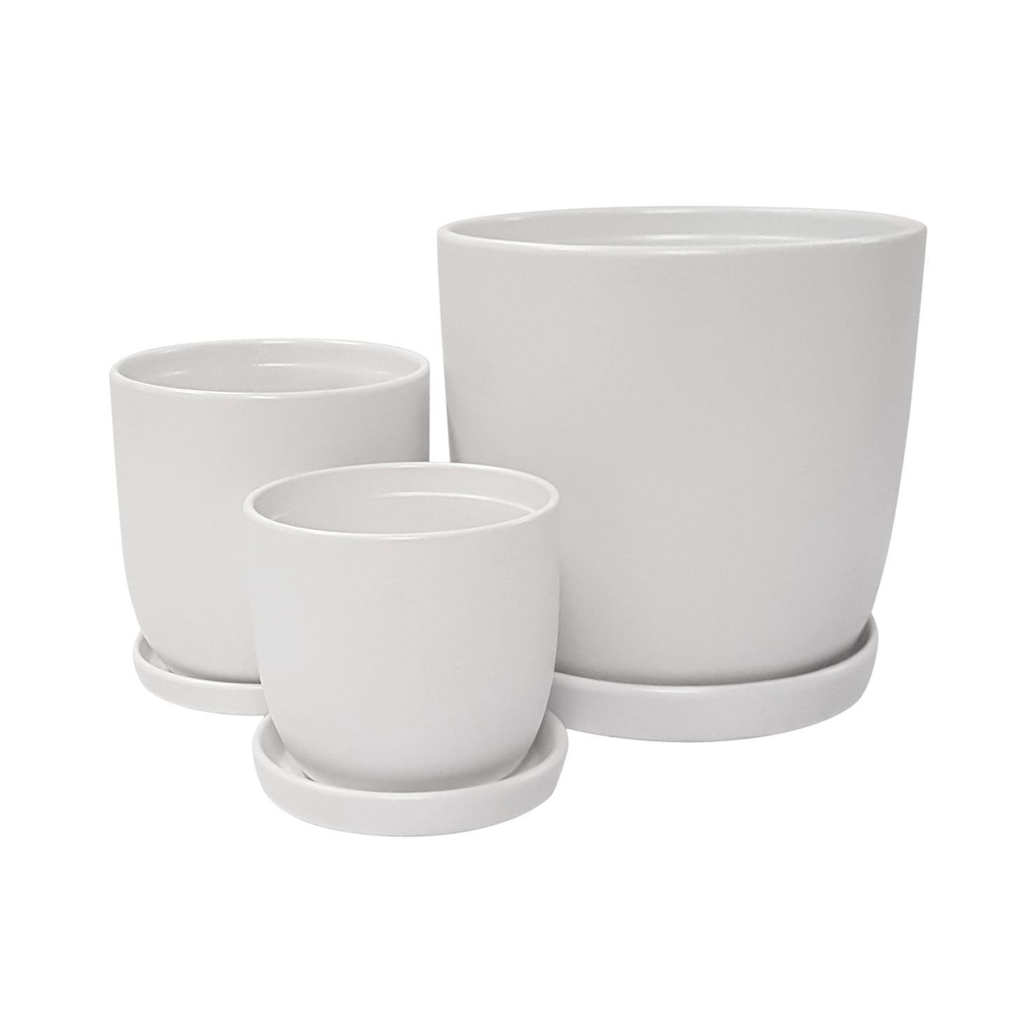Jessica Egg Pot and Saucer - White