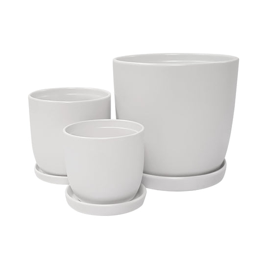 Jessica Egg Pot and Saucer - White