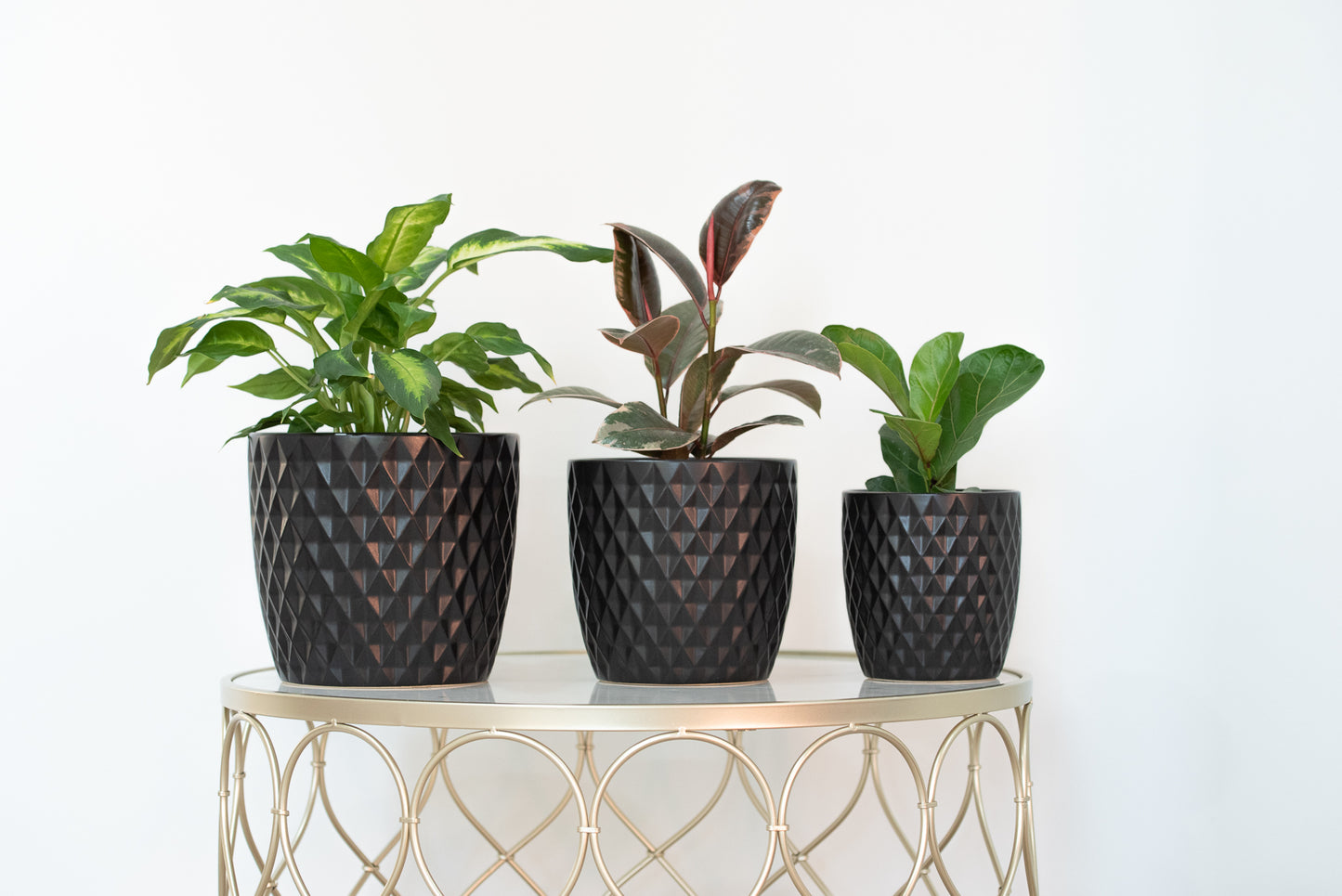 Diamond Pots - Black