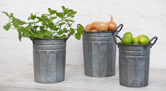 Metal Garden Pails