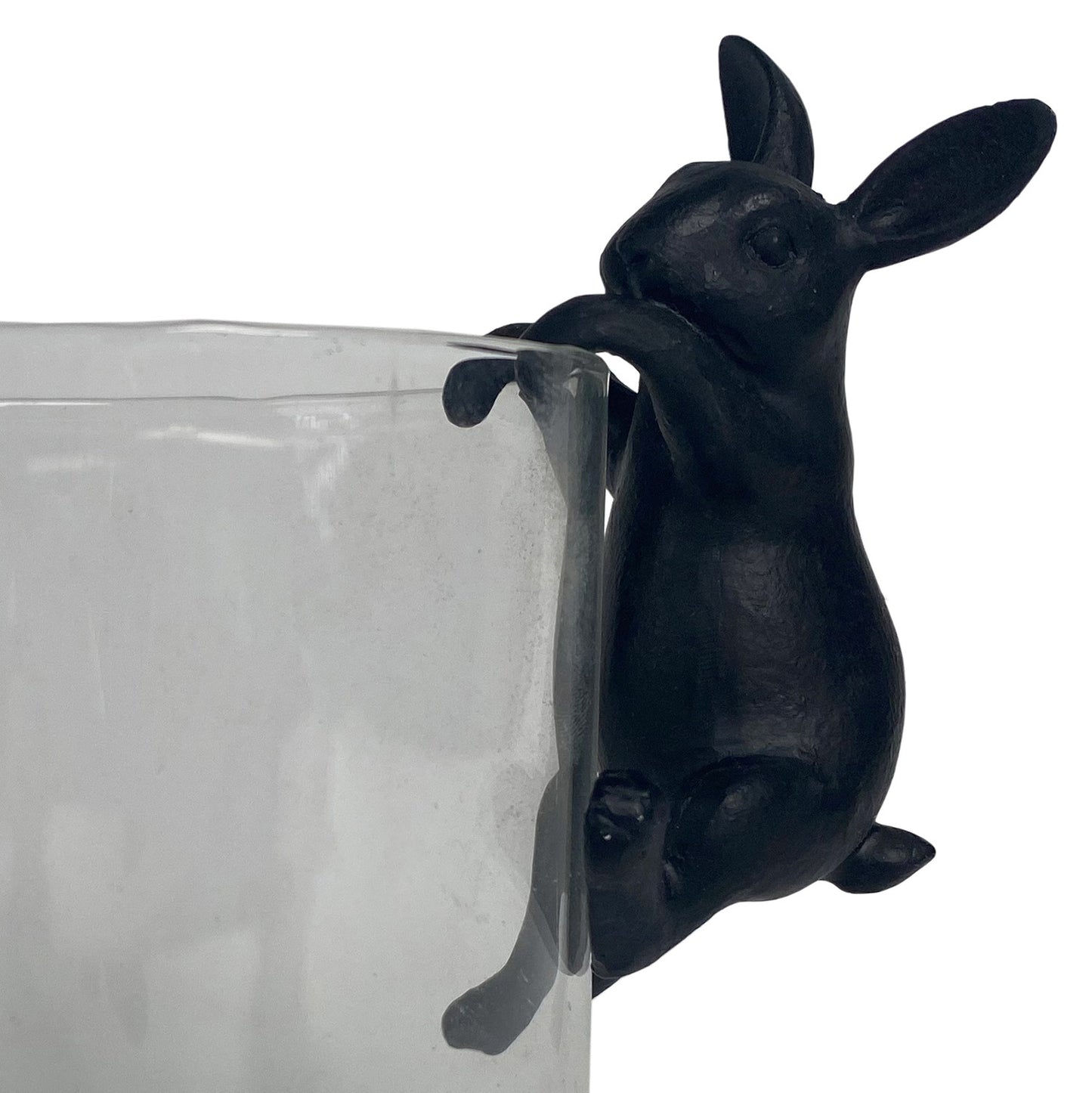 Rabbit Pot Ornament - Black