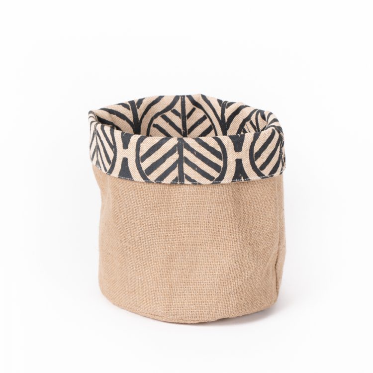 Jute Leaf Basket Planter