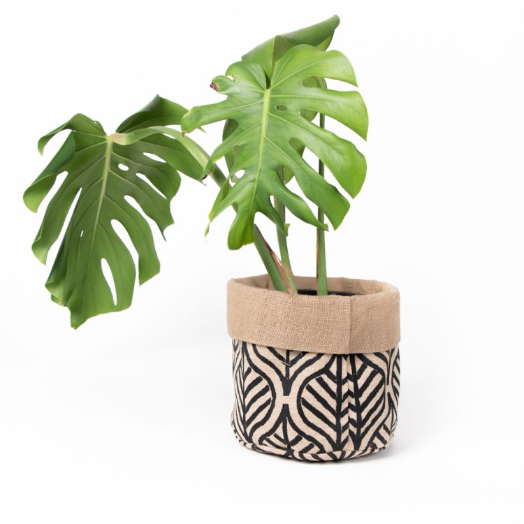 Jute Leaf Basket Planter