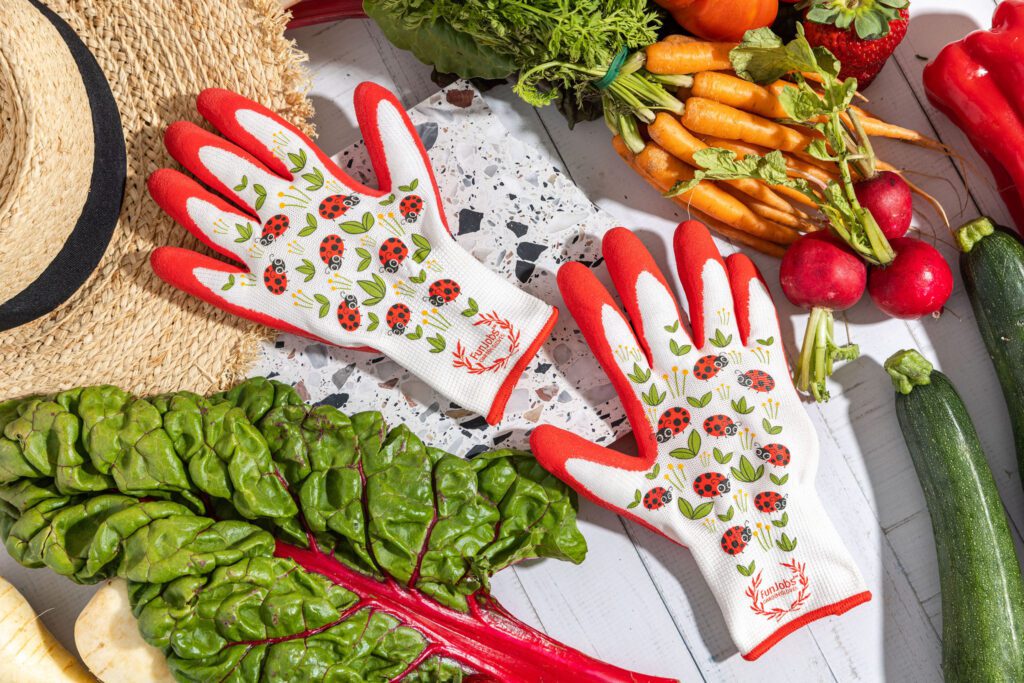 FunJobs - Gardening Gloves Lady Bugs