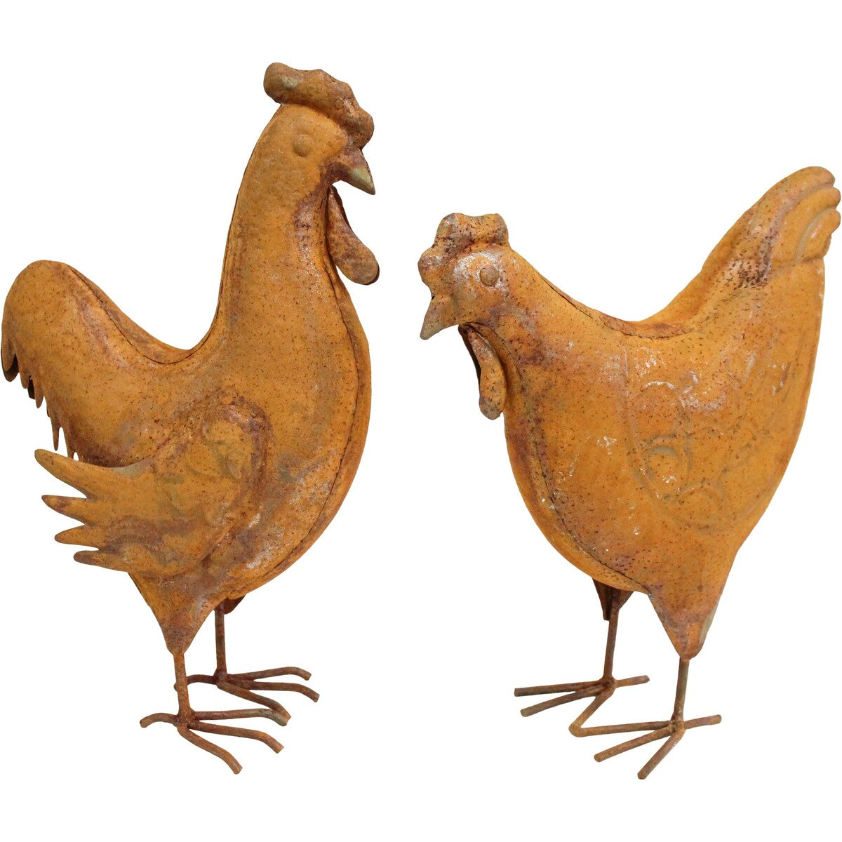 Sculpture Hen - Rust