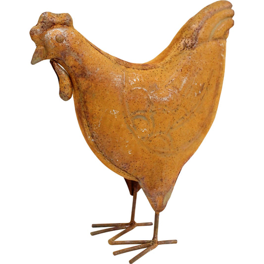 Sculpture Hen - Rust