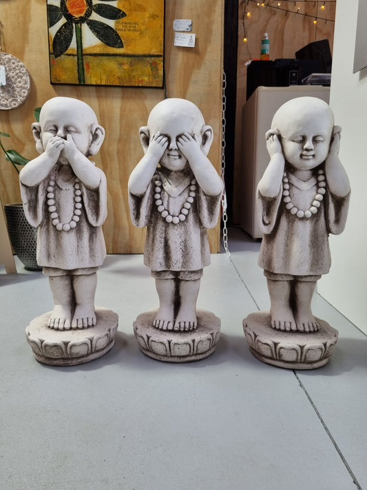 Ear, See & Speak no Evil - Set of Three Monks