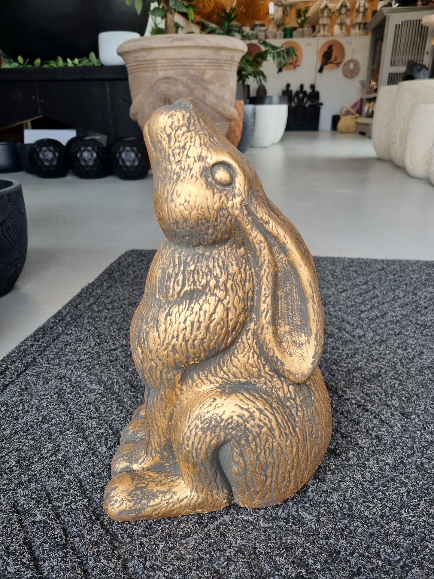 Moon Gazing Hare - Outdoor Bronze