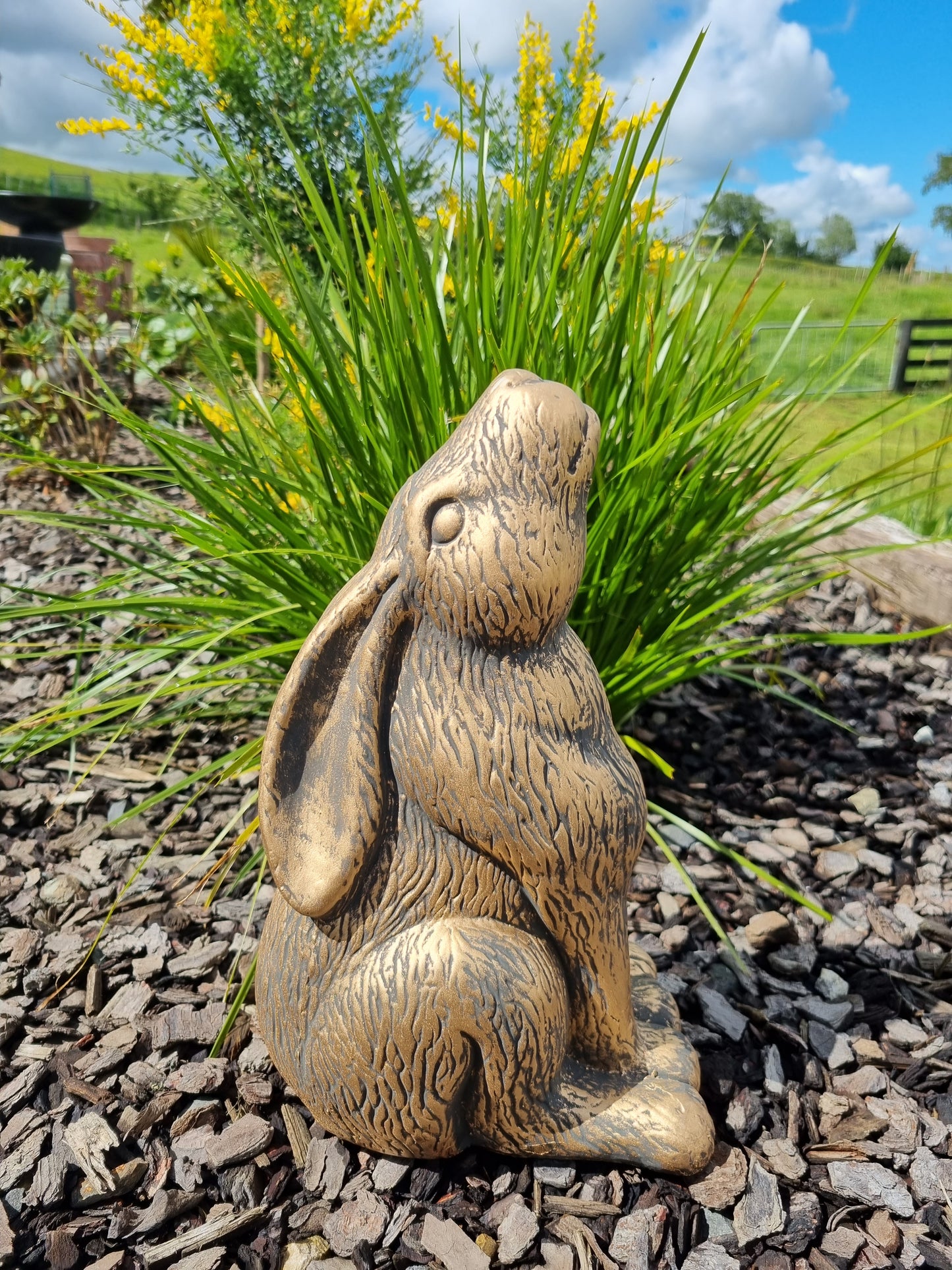 Moon Gazing Hare - Outdoor Bronze