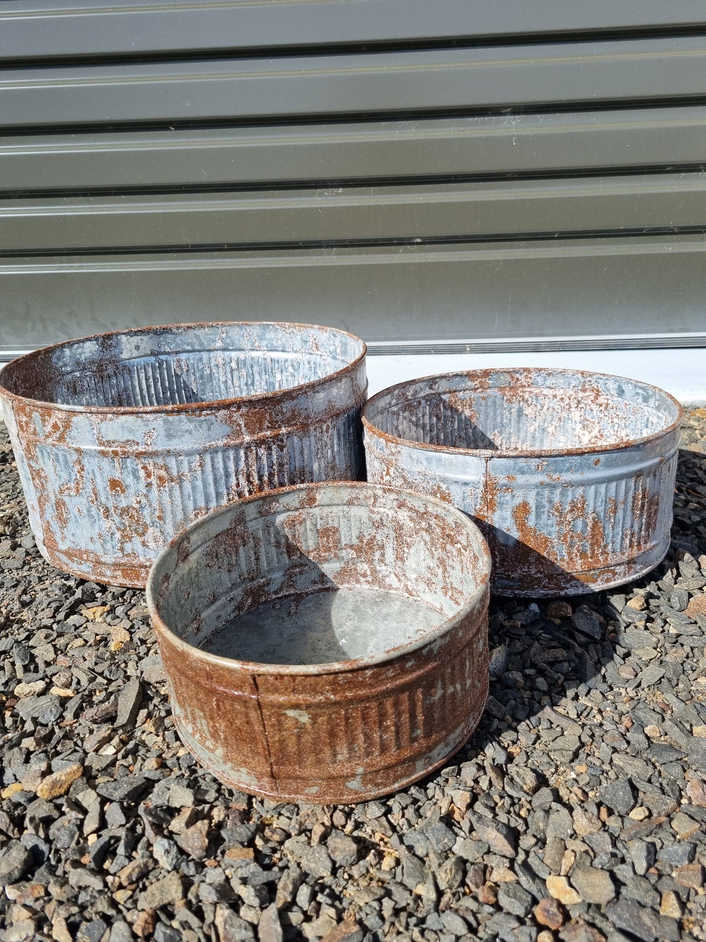 Vintage Zinc Trays / Planters