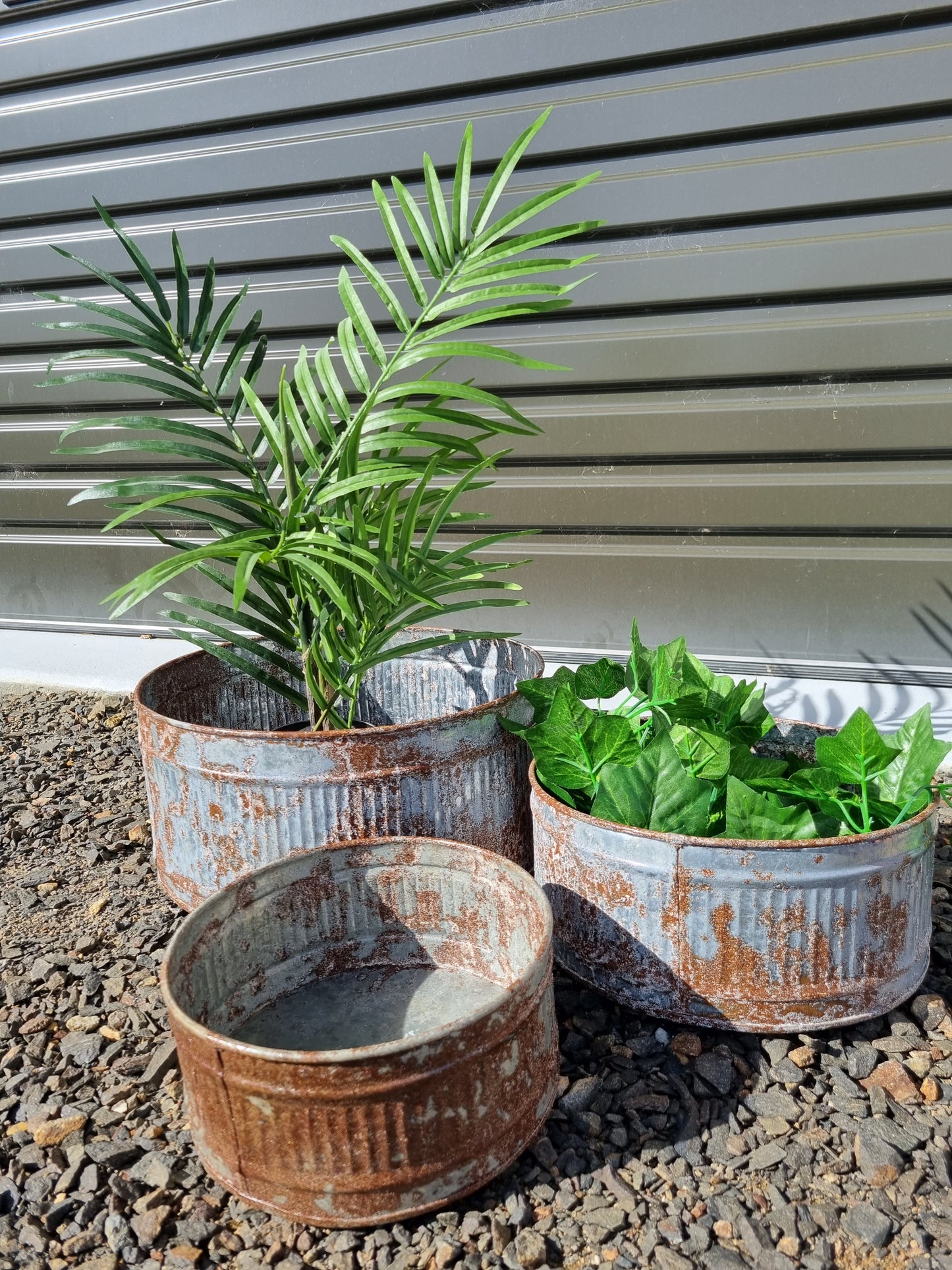 Vintage Zinc Trays / Planters