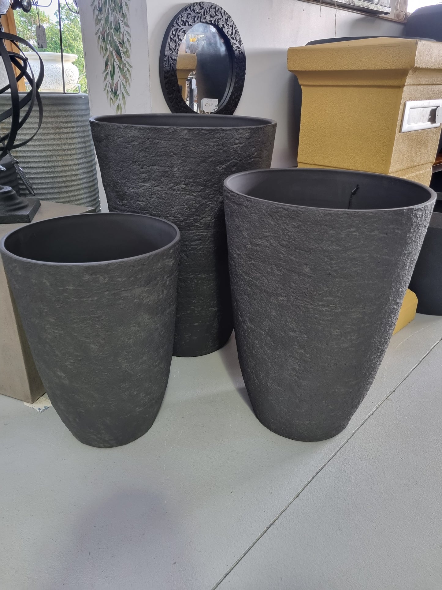 Athena Stone Lite Planters  - Ash Stone