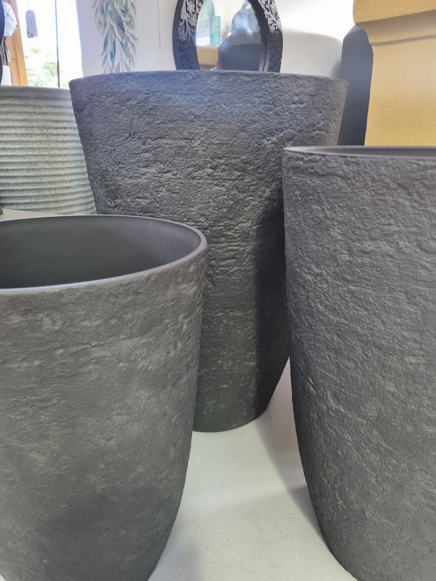 Athena Stone Lite Planters  - Ash Stone