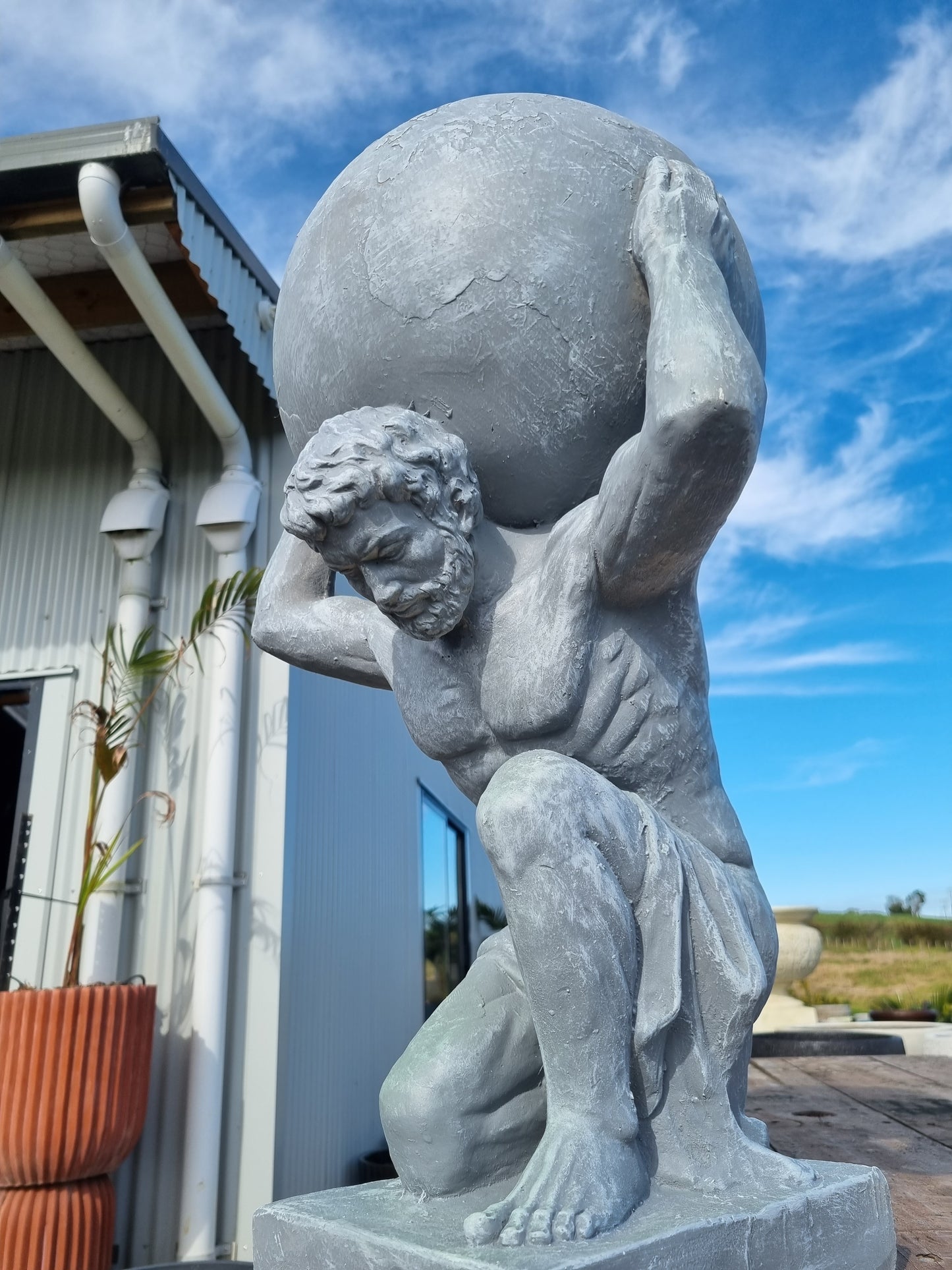 Atlas Holding the World Statue