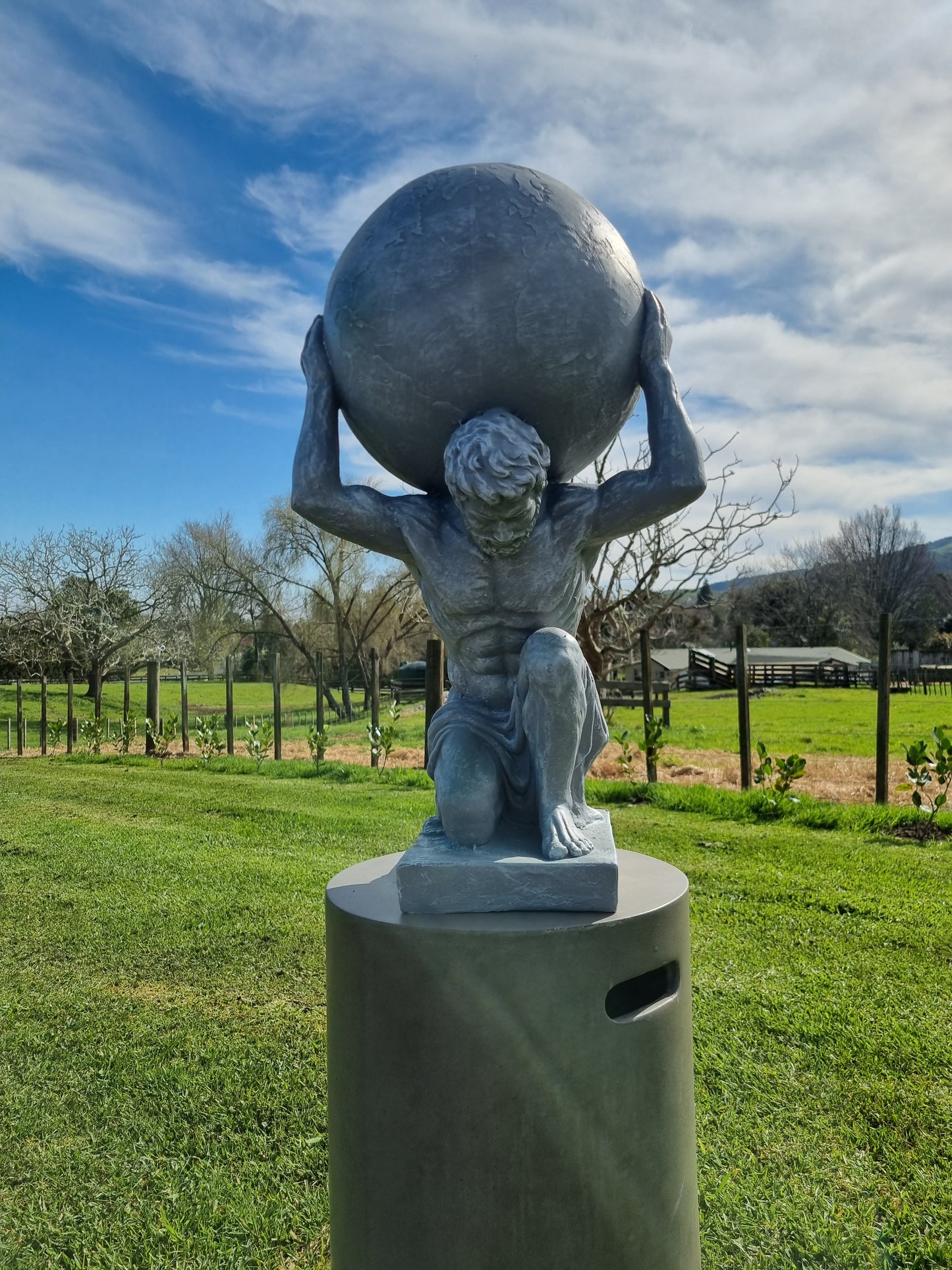 Atlas Holding the World Statue