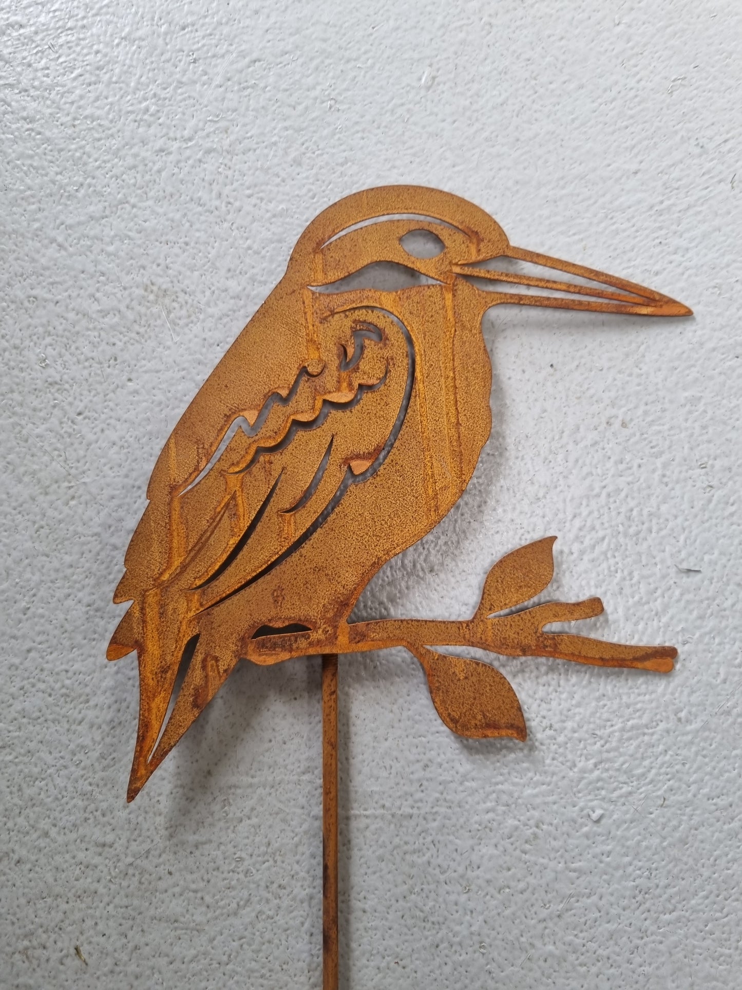 Rustic Kingfisher Garden Stake