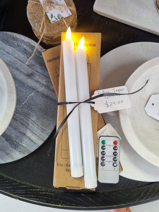 Battery Taper Candle Set with Remote